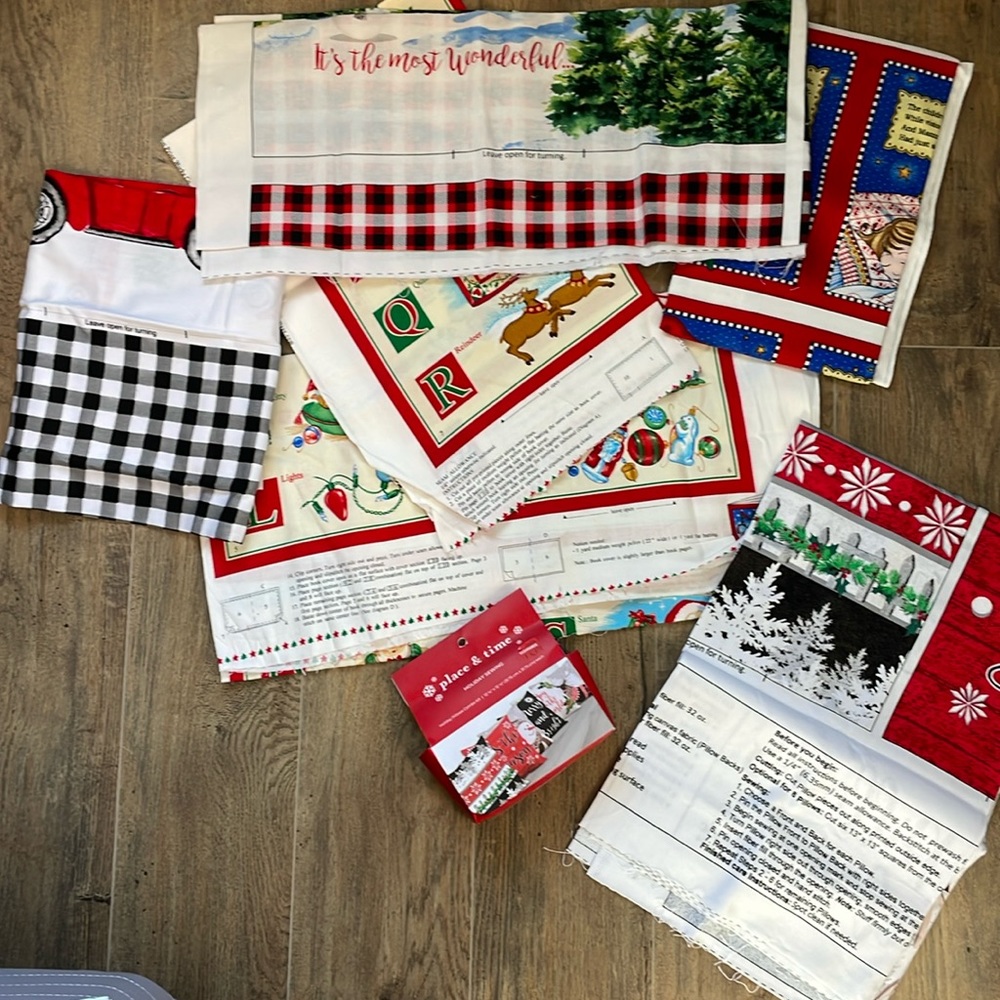 Sewing anyone!  Pillows, baby book